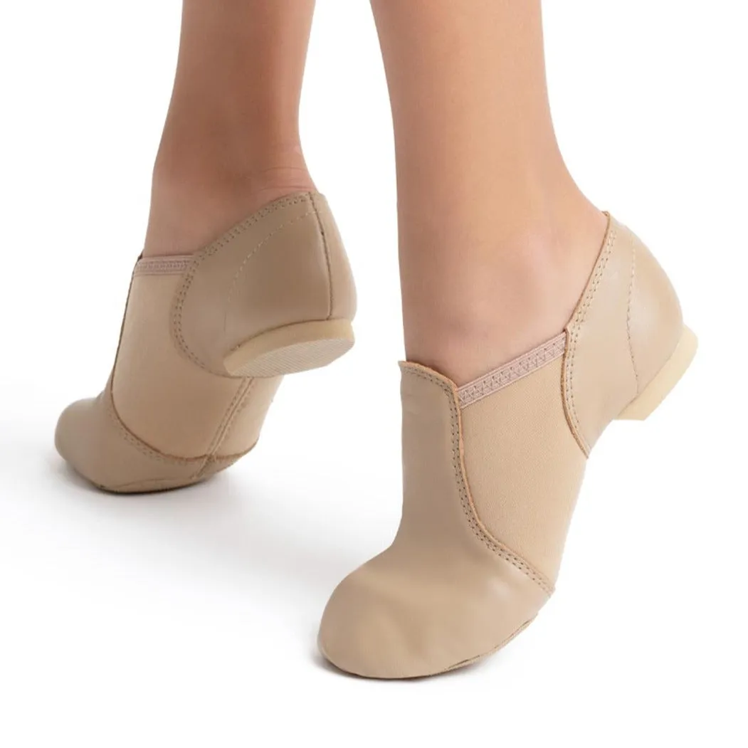E-Series Slip On Jazz Shoes Child - Caramel