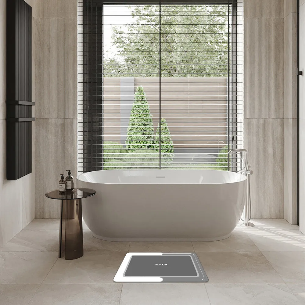 Earth Bath Mat – Quick-Dry & Non-Slip