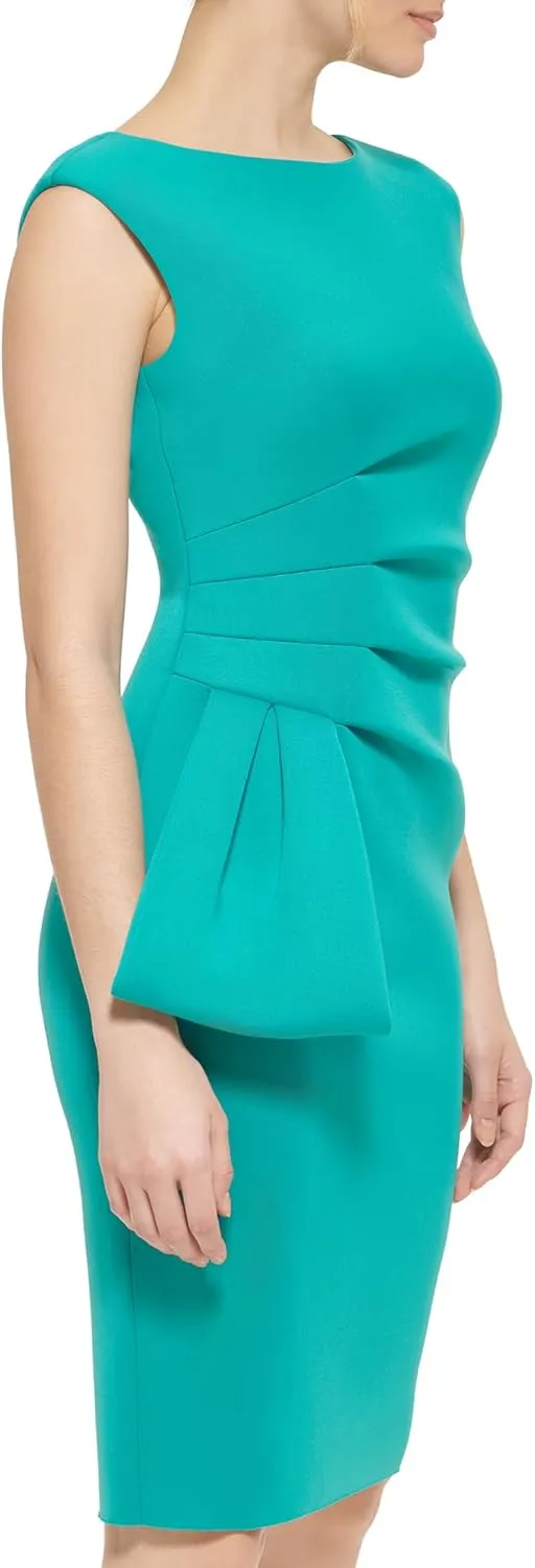 Eliza J Women's Formal Event Boat Neck Scuba Dress