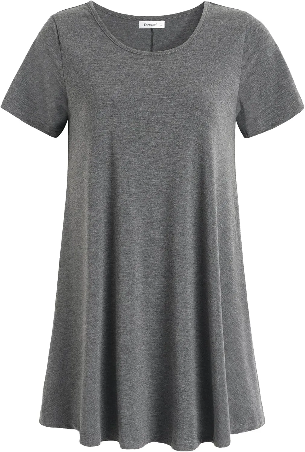 Esenchel Women's Tunic Top Casual T Shirt for Leggings