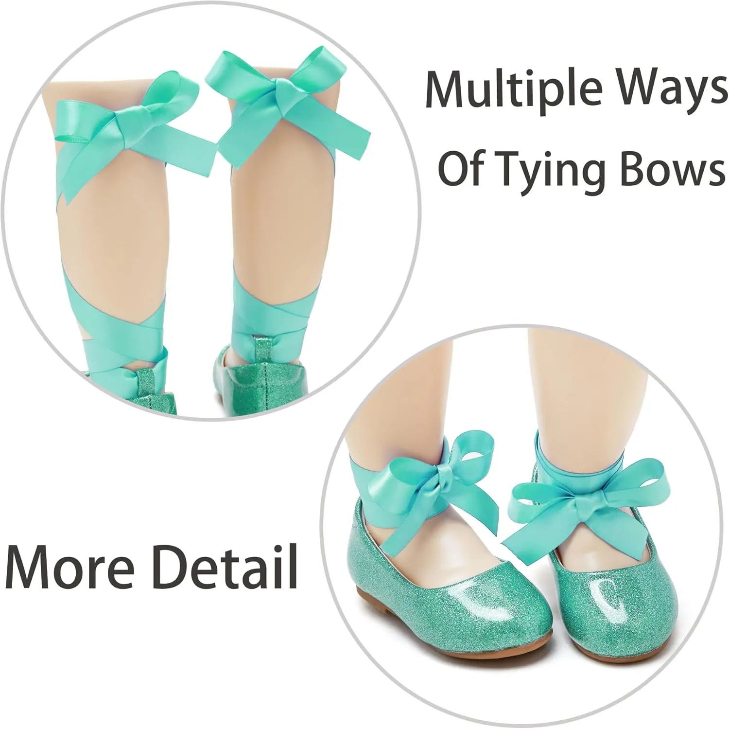 ESTINE Toddler/Little Kid Girls Dress Mary Jane Flats Flowers Fashion Princess Ballet Shoes