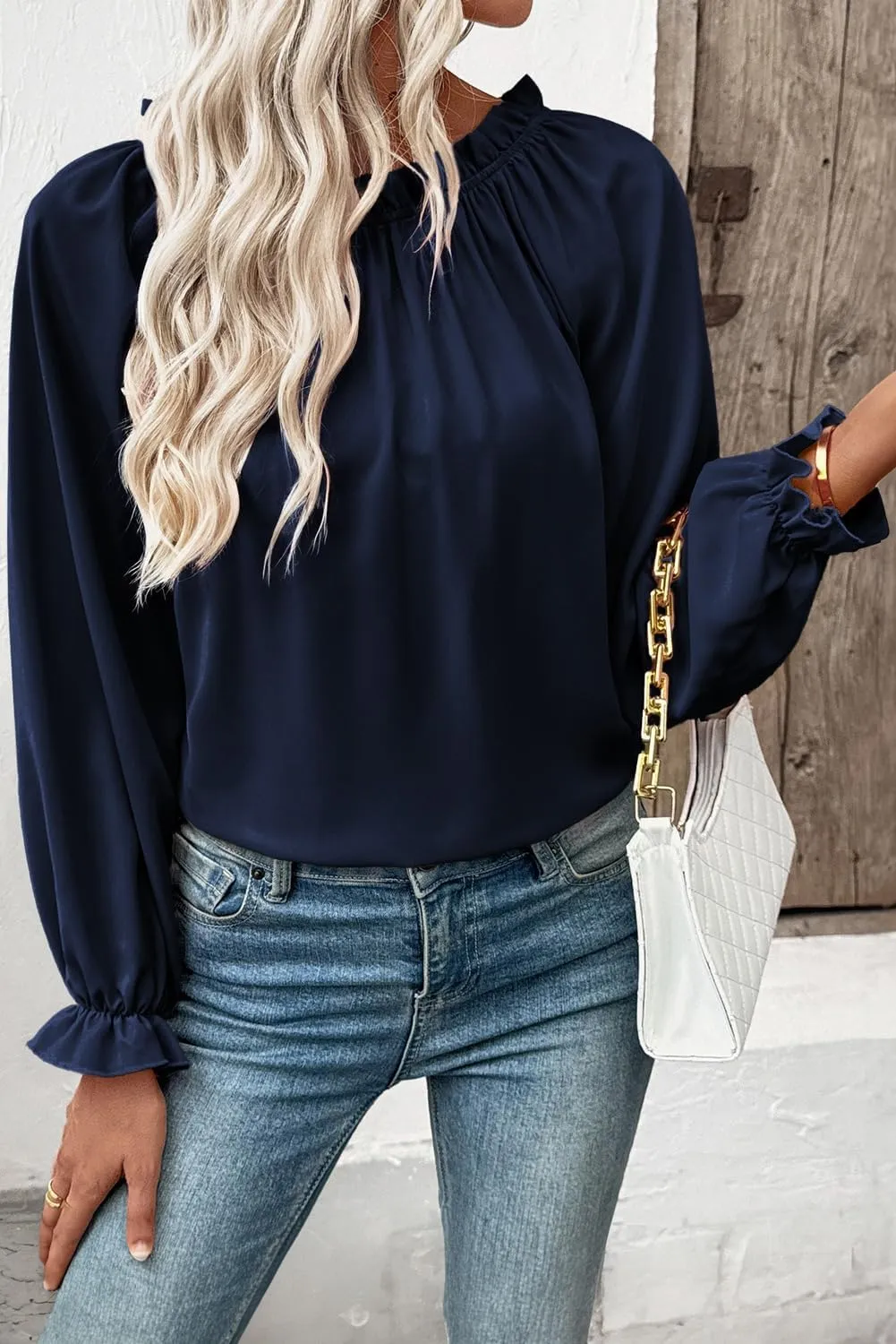 EVALESS Womens Tops Off The Shoulder Blouses for Women Dressy Casual Cute Puff Sleeve T Shirts Fashion 2025