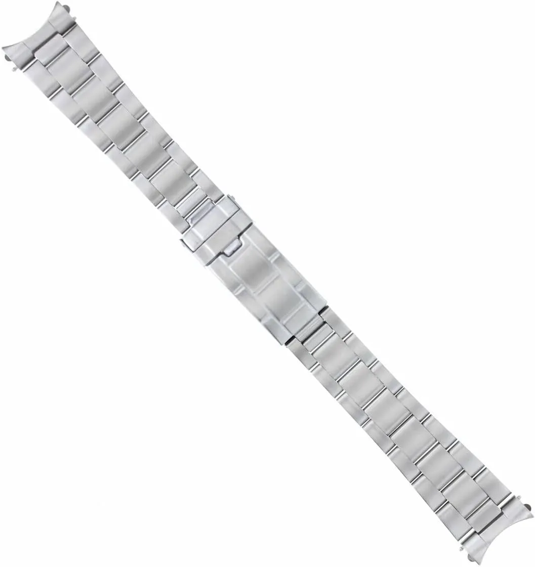 Ewatchparts Oyster Bracelet Watch Band Stainless Steel Compatible With Rolex Submariner GMT 20mm Flip Lock