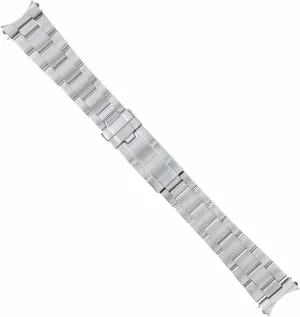Ewatchparts Oyster Bracelet Watch Band Stainless Steel Compatible With Rolex Submariner GMT 20mm Flip Lock