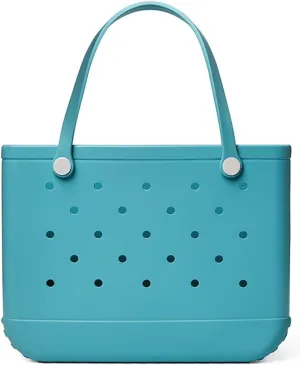 Extra Large Rubber Tote Bag for Women & Men, Waterproof Lightweight Travel X-Large Beach Bag for Boat & Pool