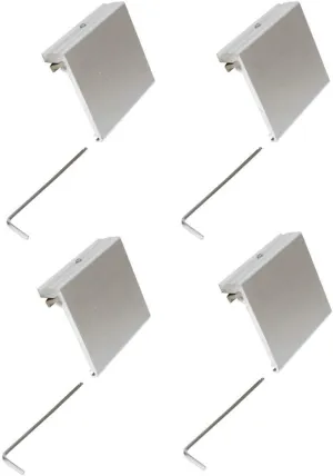 Extreme Max 3005.4113.4 Aluminum Slider Base for Crestliner SureMount Gunnel System (2161445) - Pack of 4