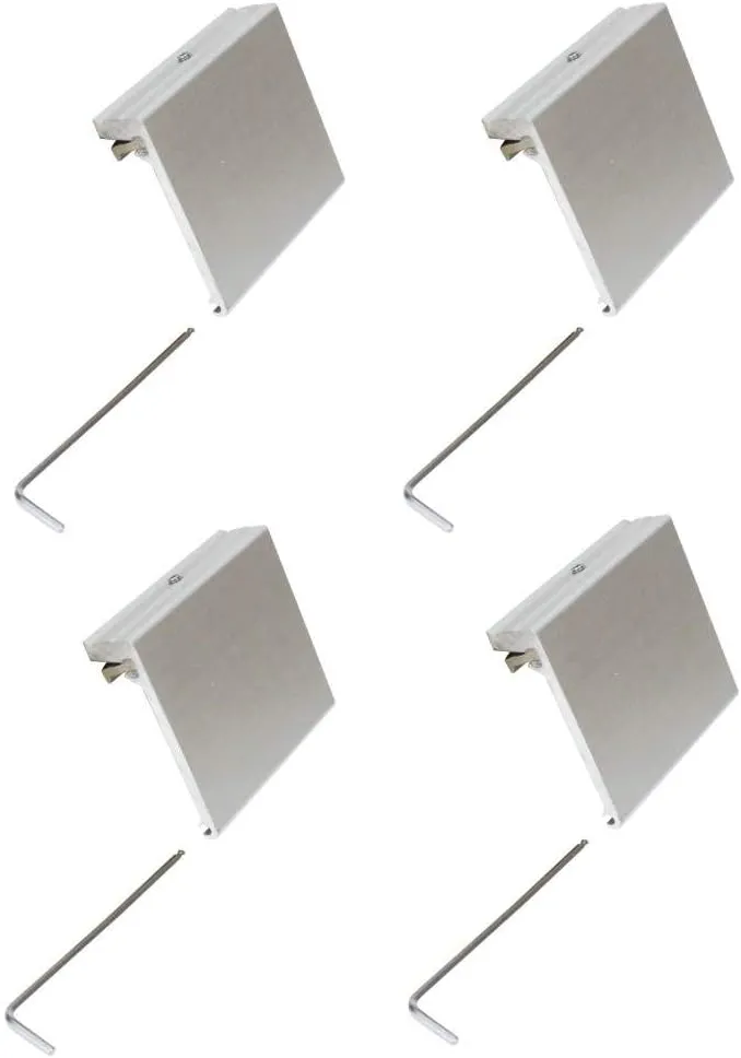 Extreme Max 3005.4113.4 Aluminum Slider Base for Crestliner SureMount Gunnel System (2161445) - Pack of 4