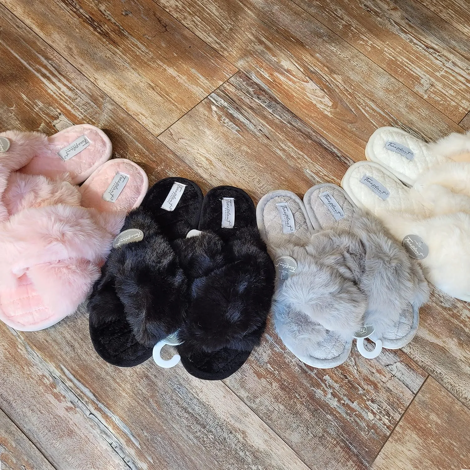 Faceplant Dreams Furry Slide House Slippers