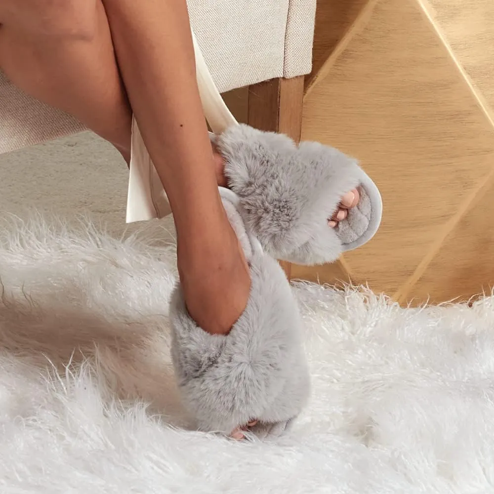 Faceplant Dreams Furry Slide House Slippers