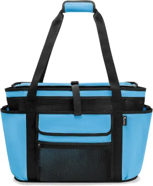 Fasrom XL Beach Tote Bag with Cooler Compartment, Large Mesh Beach Pool Bag with Wet & Dry Separation for Swim, Travel