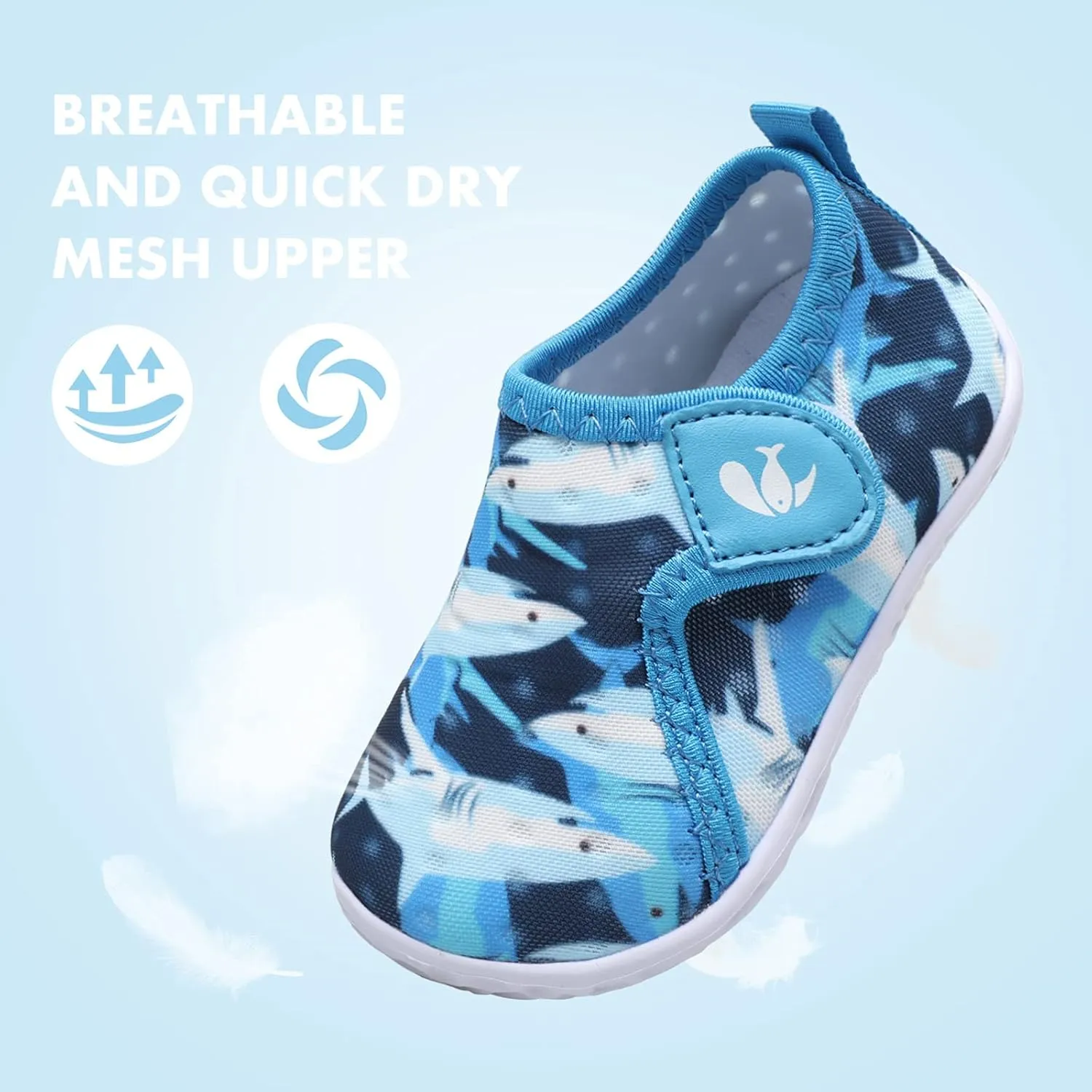 FEETCITY Boys Girls Water Shoes Kids Aqua Socks Quick Dry Barefoot for Beach Swimming Pool
