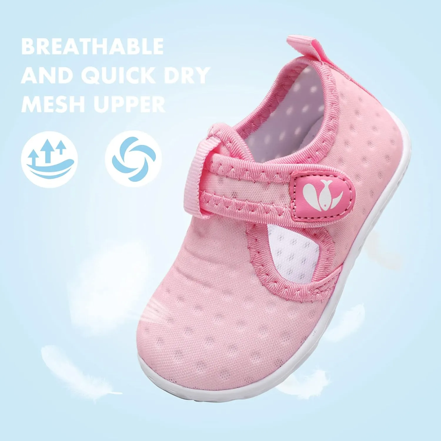 FEETCITY Boys Girls Water Shoes Kids Aqua Socks Quick Dry Barefoot for Beach Swimming Pool