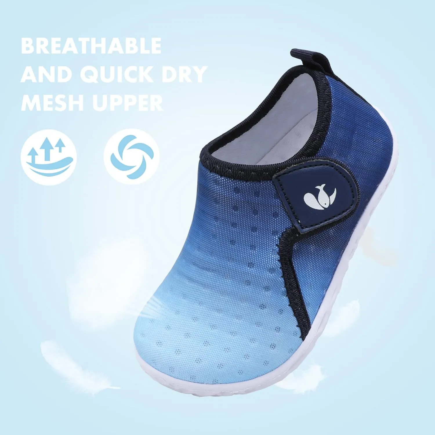 FEETCITY Boys Girls Water Shoes Kids Aqua Socks Quick Dry Barefoot for Beach Swimming Pool