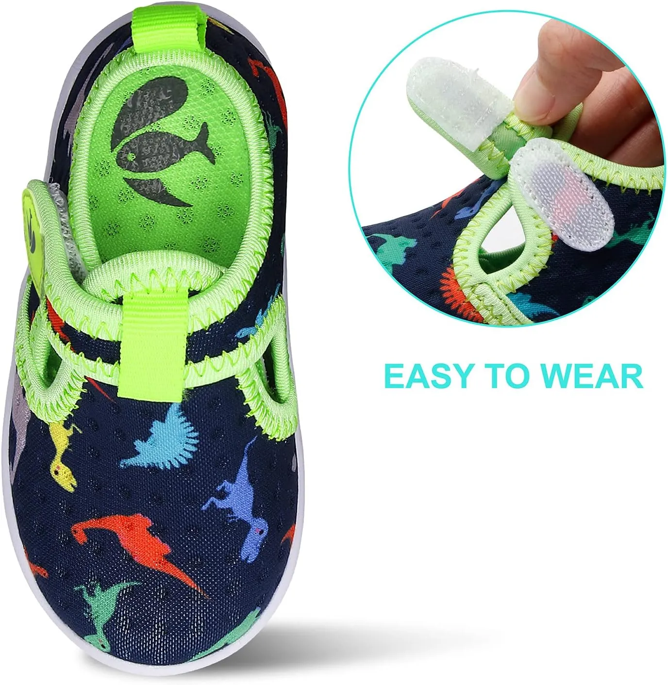 FEETCITY Boys Girls Water Shoes Kids Aqua Socks Quick Dry Barefoot for Beach Swimming Pool