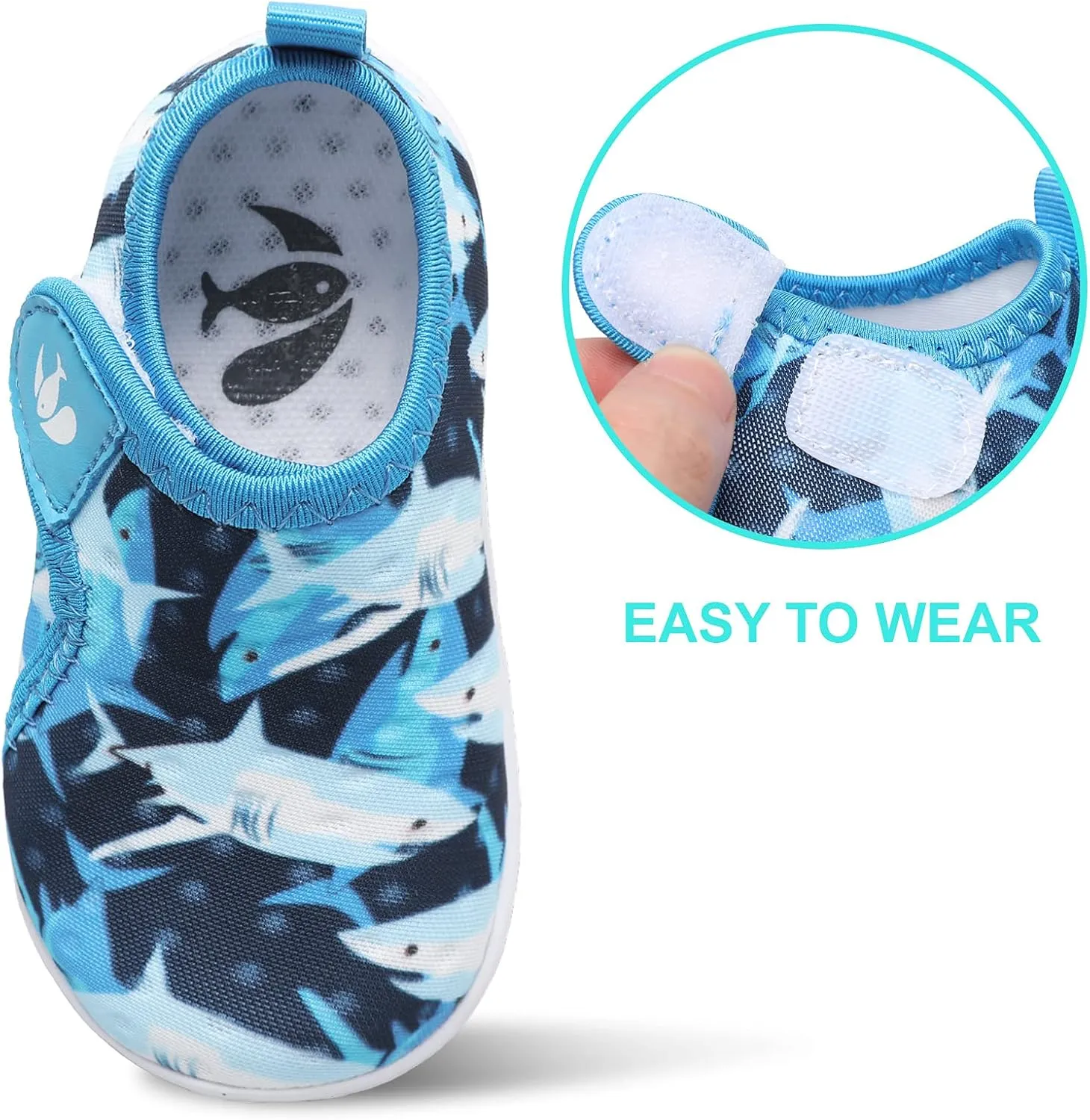 FEETCITY Boys Girls Water Shoes Kids Aqua Socks Quick Dry Barefoot for Beach Swimming Pool