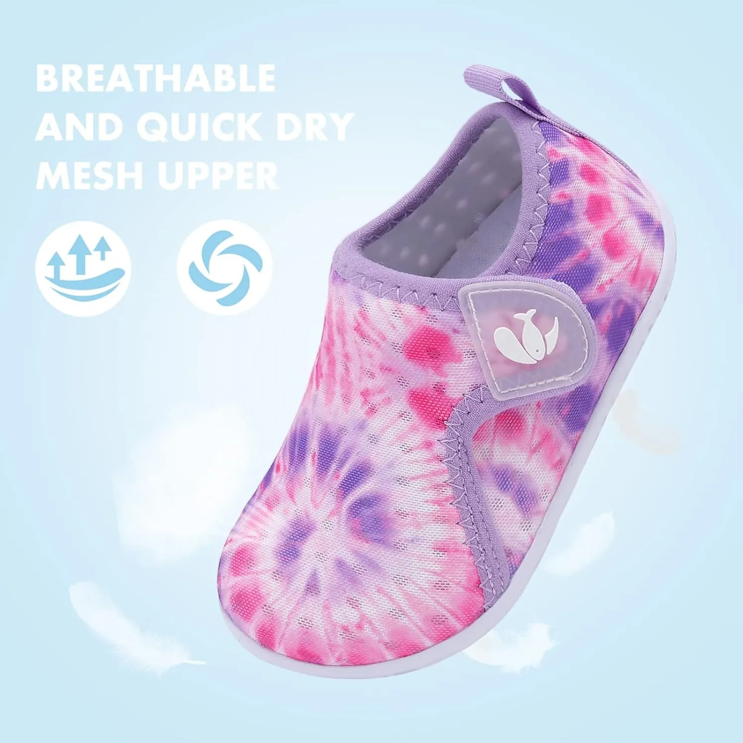 FEETCITY Boys Girls Water Shoes Kids Aqua Socks Quick Dry Barefoot for Beach Swimming Pool