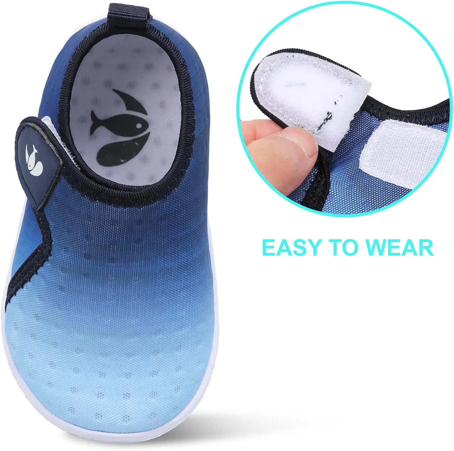 FEETCITY Boys Girls Water Shoes Kids Aqua Socks Quick Dry Barefoot for Beach Swimming Pool