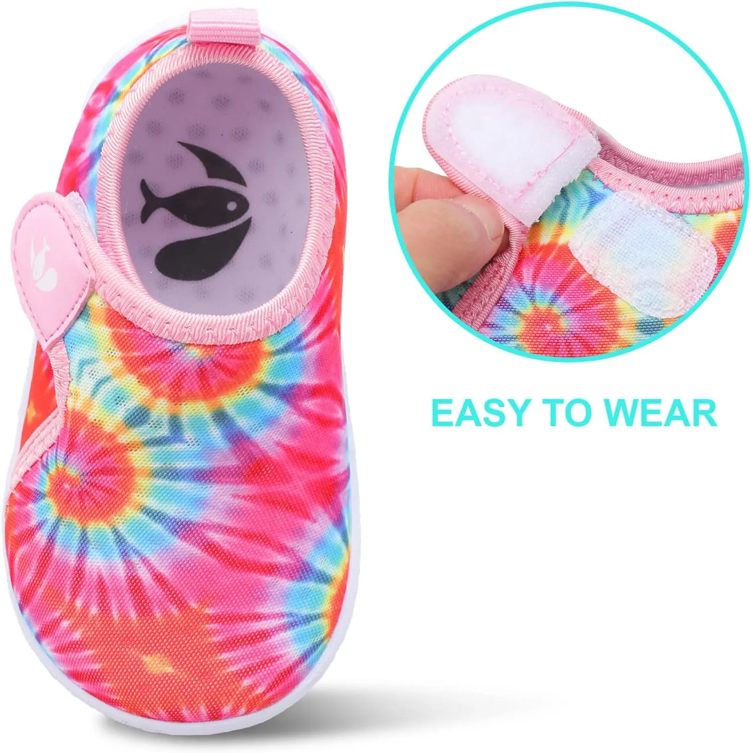 FEETCITY Boys Girls Water Shoes Kids Aqua Socks Quick Dry Barefoot for Beach Swimming Pool