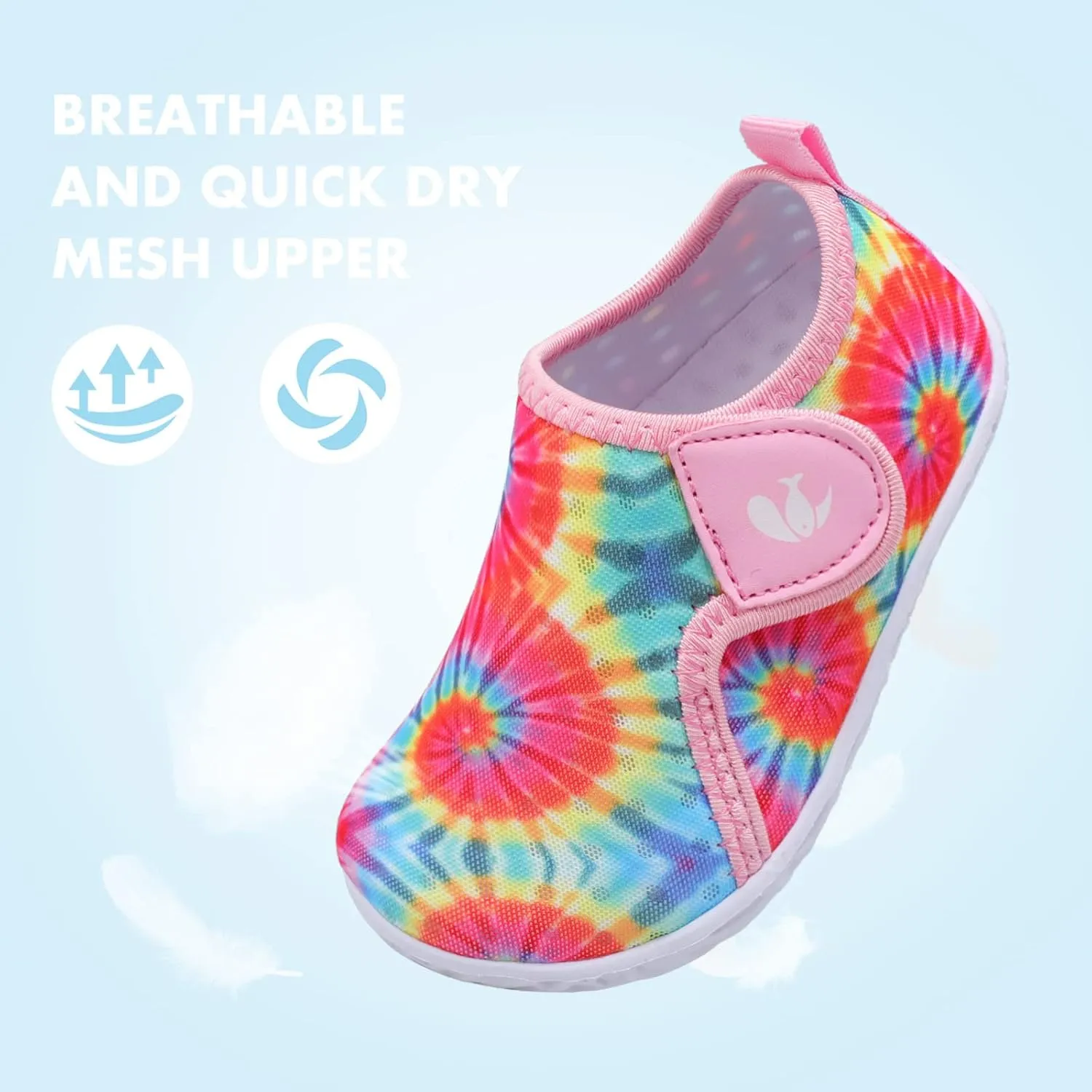 FEETCITY Boys Girls Water Shoes Kids Aqua Socks Quick Dry Barefoot for Beach Swimming Pool