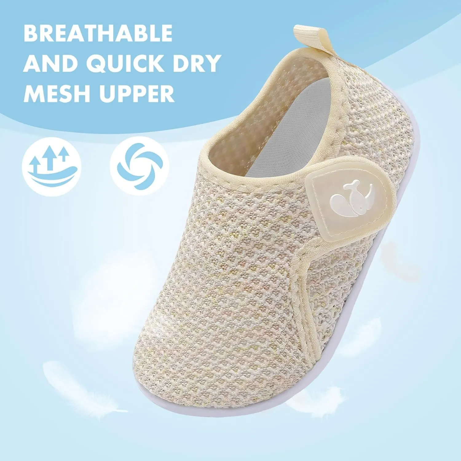FEETCITY Boys Girls Water Shoes Kids Aqua Socks Quick Dry Barefoot for Beach Swimming Pool