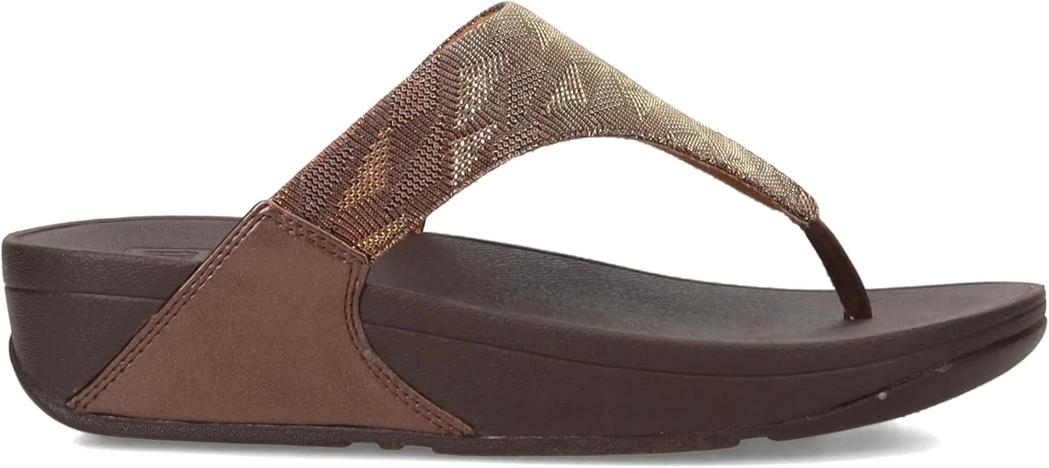 FitFlop Womens ThongLULU Glitz Toe-Post Sandals