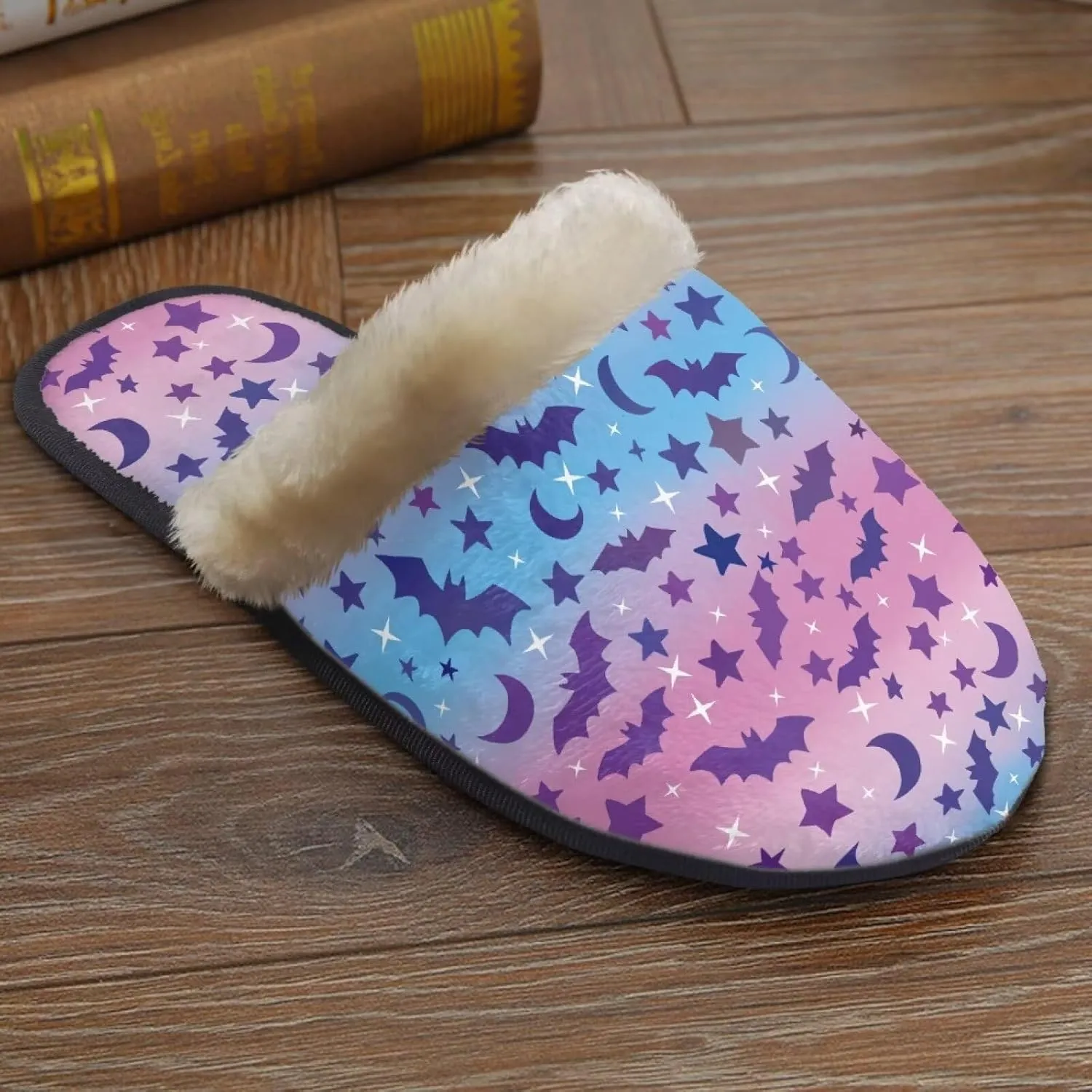 Flashideas House Slippers for Woman Fuzzy Keep Warm for Winter Indoor Soft Cushion Non-slip Fluffy Slides Slippers