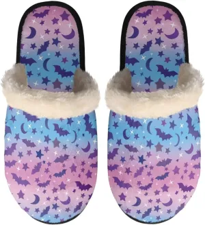 Flashideas House Slippers for Woman Fuzzy Keep Warm for Winter Indoor Soft Cushion Non-slip Fluffy Slides Slippers
