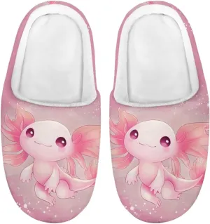 Flashideas Toddler Slippers Kids Fur Lined Warm Slip On Home Slippers Soft Plush Slippers