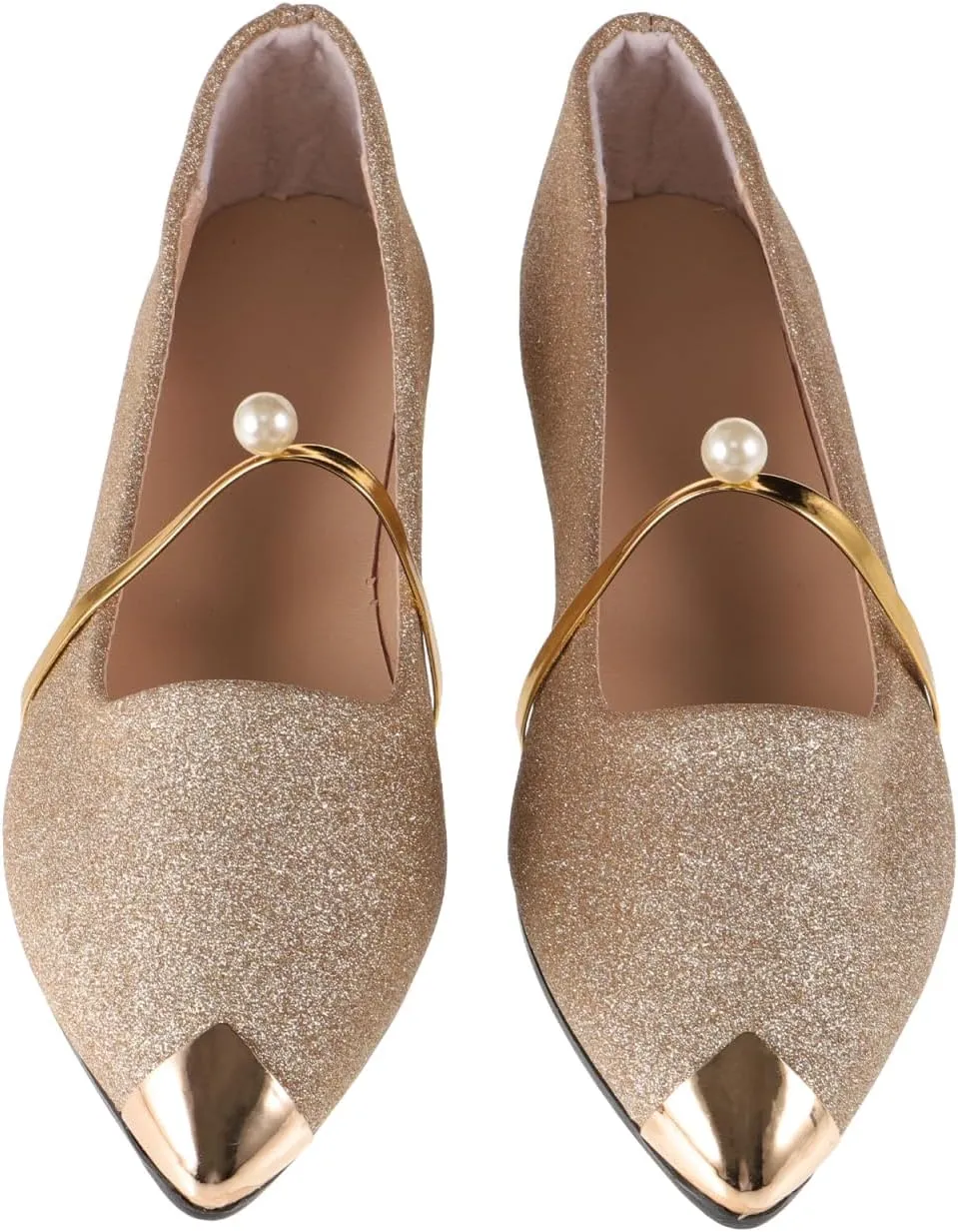Flats for Women Pearl pumps Flat Single Shoes ballet flats Ballet Flat Shoes pointed toe loafers flat wedding shoes
