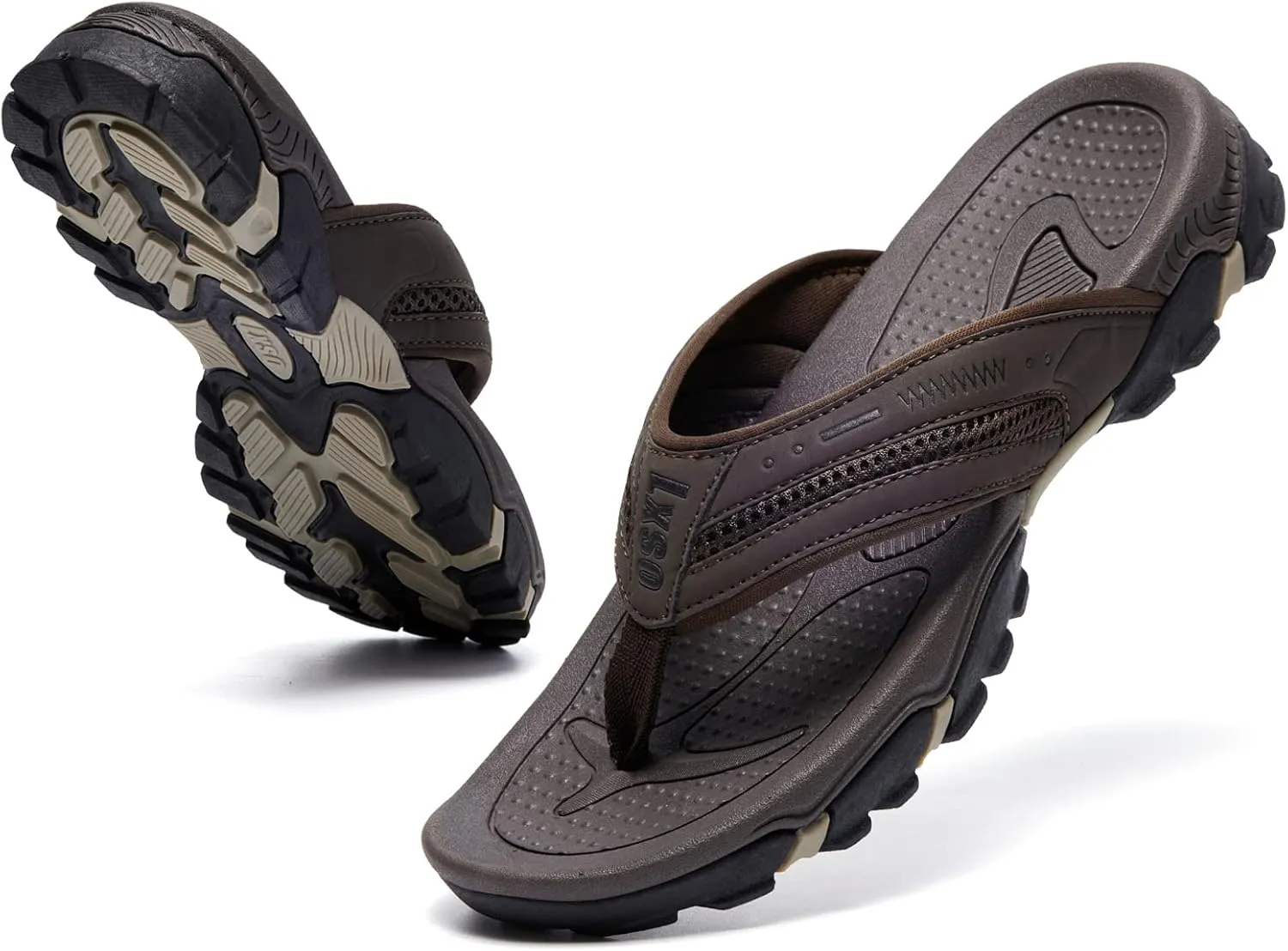 Flip Flops for Men Beach Thong Sandals with Arch Support Water Resistant Slippers Shower Shoes