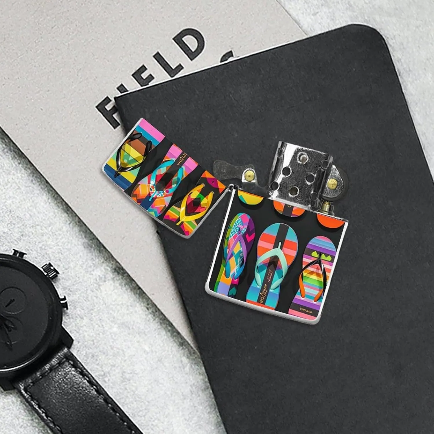 Flip Flops Lighter Case Fashionable Pocket Lighter Holder, Durable Protective Cover for Lighters