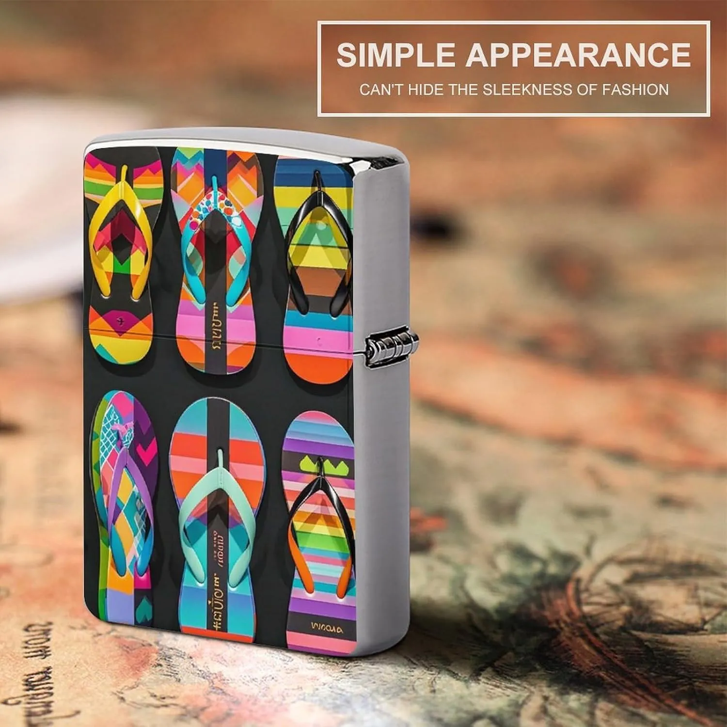 Flip Flops Lighter Case Fashionable Pocket Lighter Holder, Durable Protective Cover for Lighters