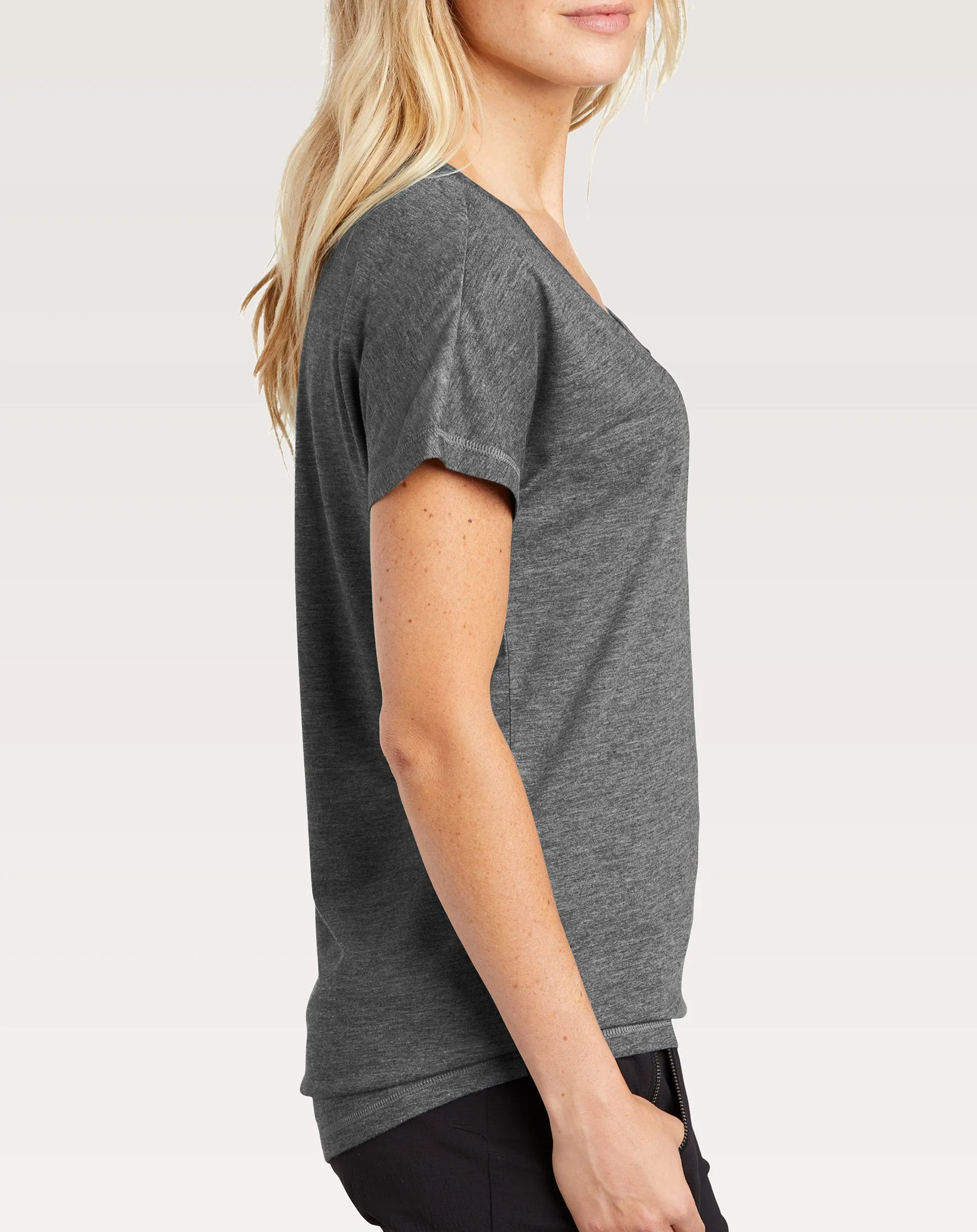 Floral Chicken Women's V-Neck Shirt