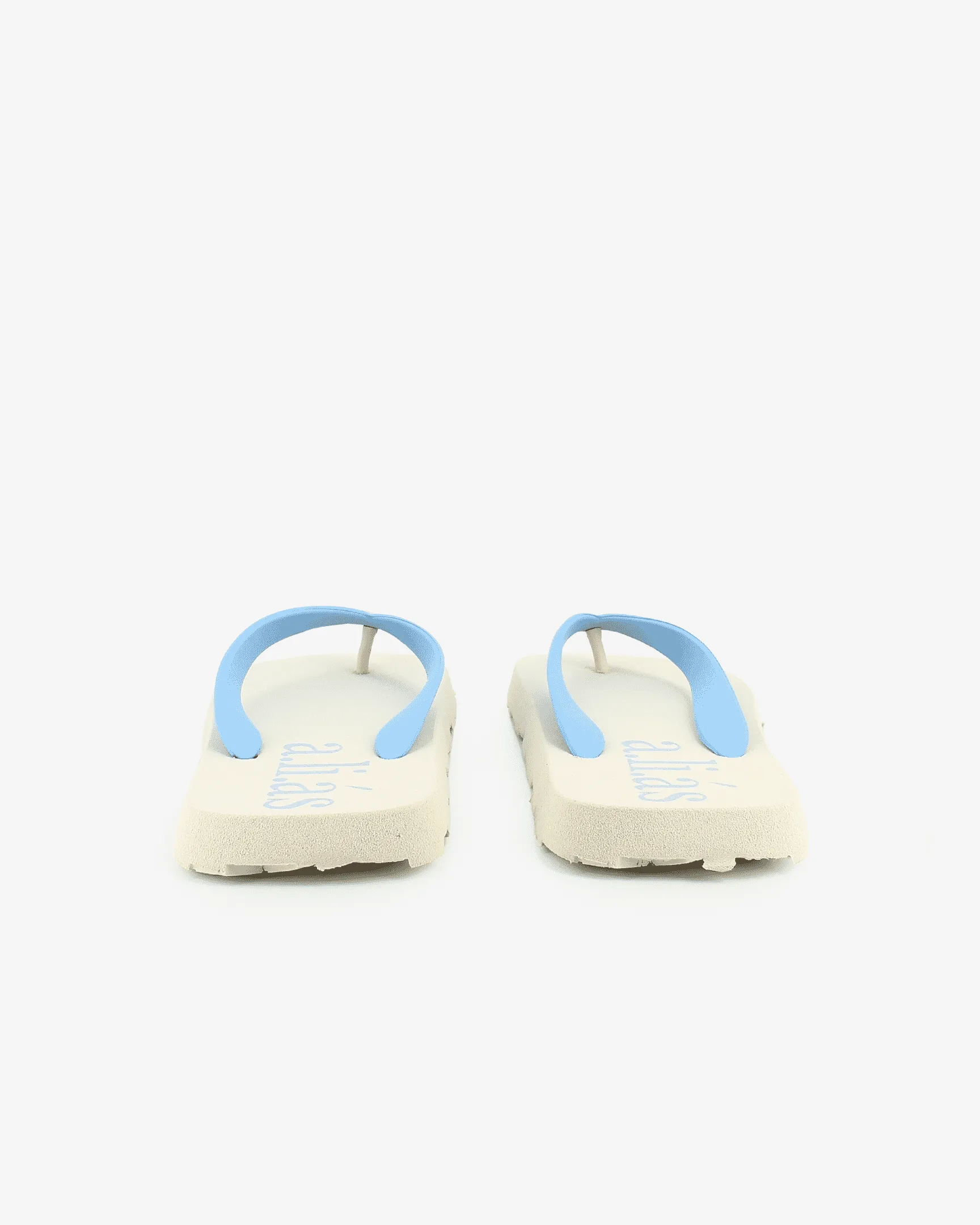 Flos Rubber Flip Flops | Off-White/Cornflower Blue