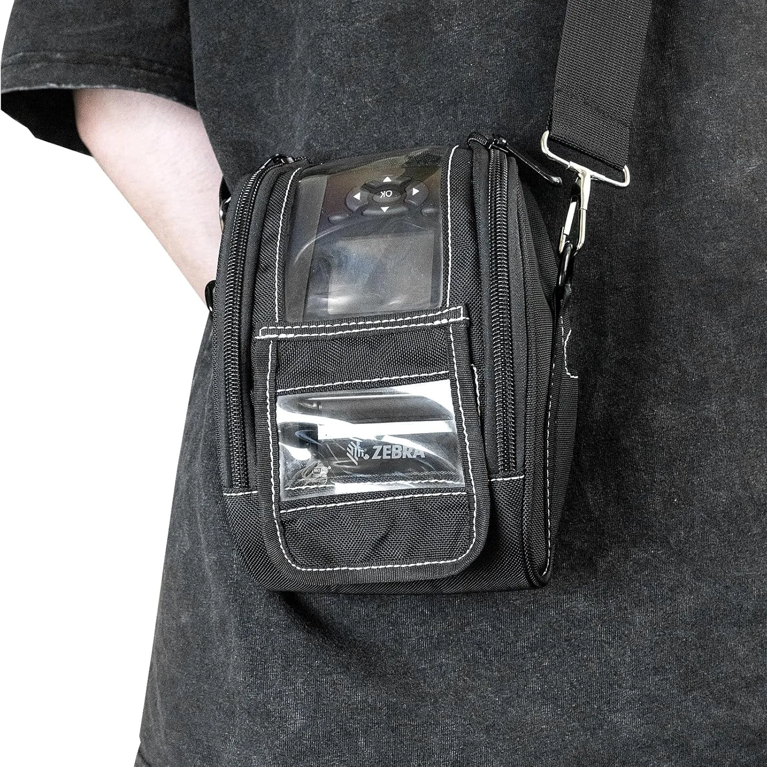 for Zebra QLN220 & ZQ610 Portable Thermal Printer Carrying Case with Shoulder Strap