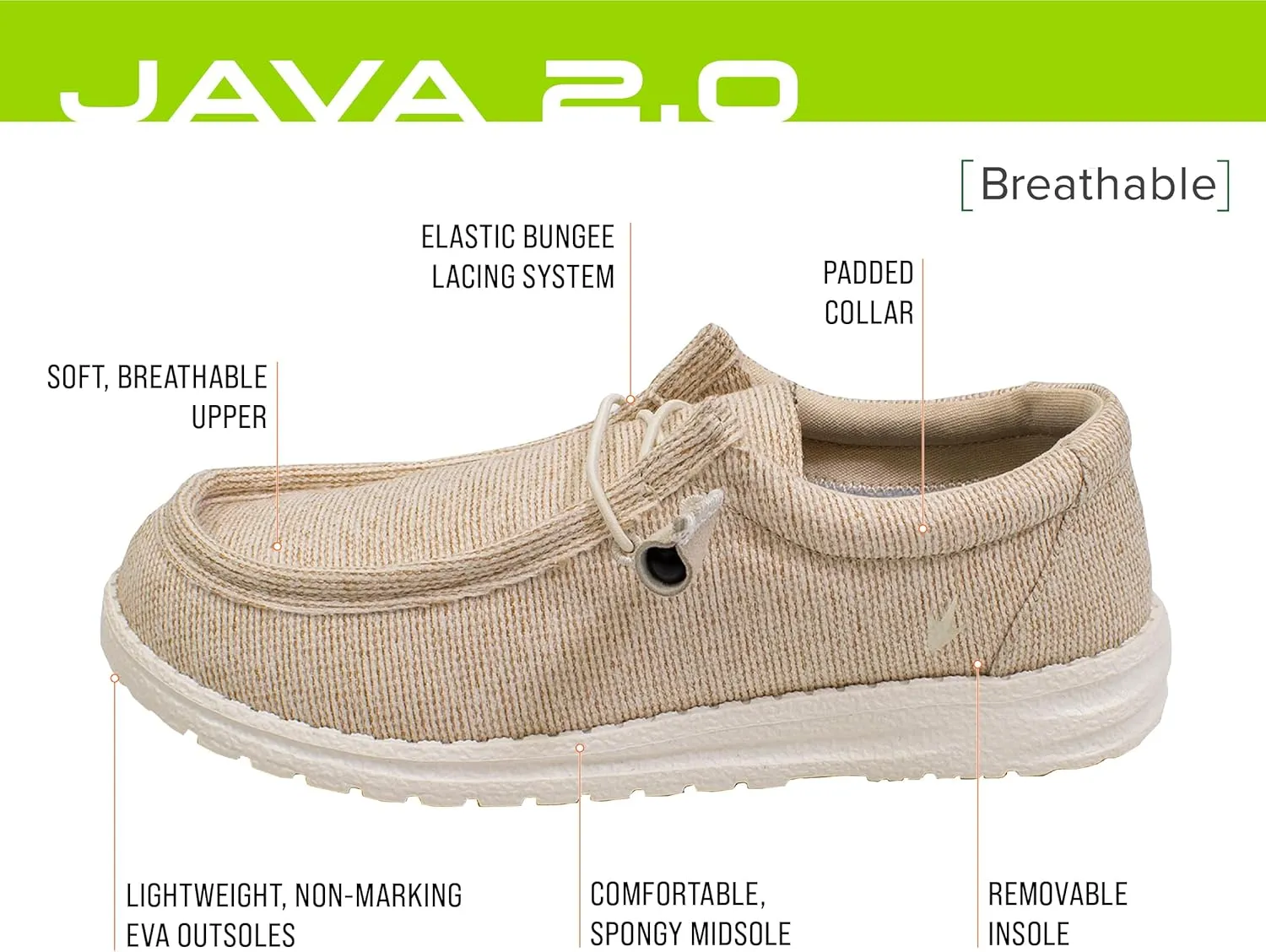 FROGG TOGGS Footwear Women's Java Casual Waterproof Shoe