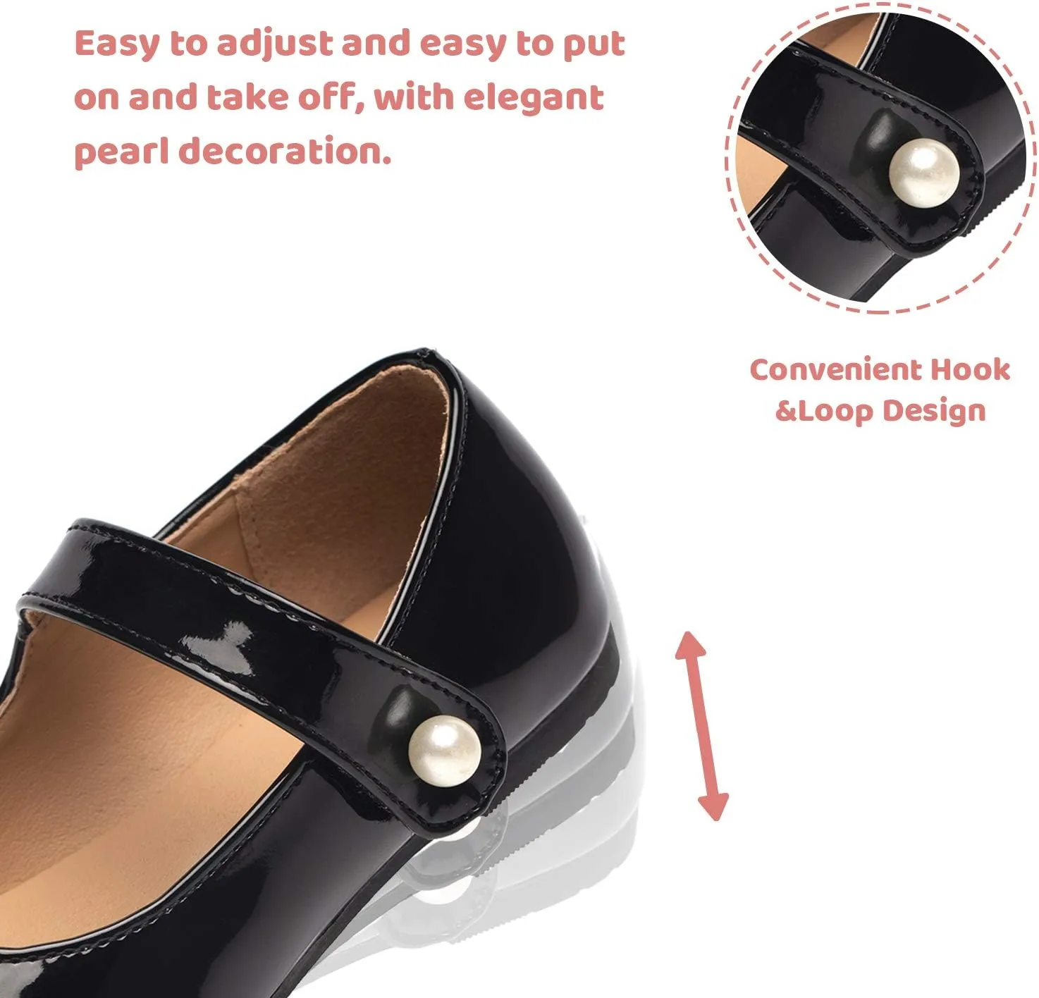 FUNKYMONKEY Toddler/Little Girl Mary Jane Dress Shoes Casual Slip on Ballet Flat