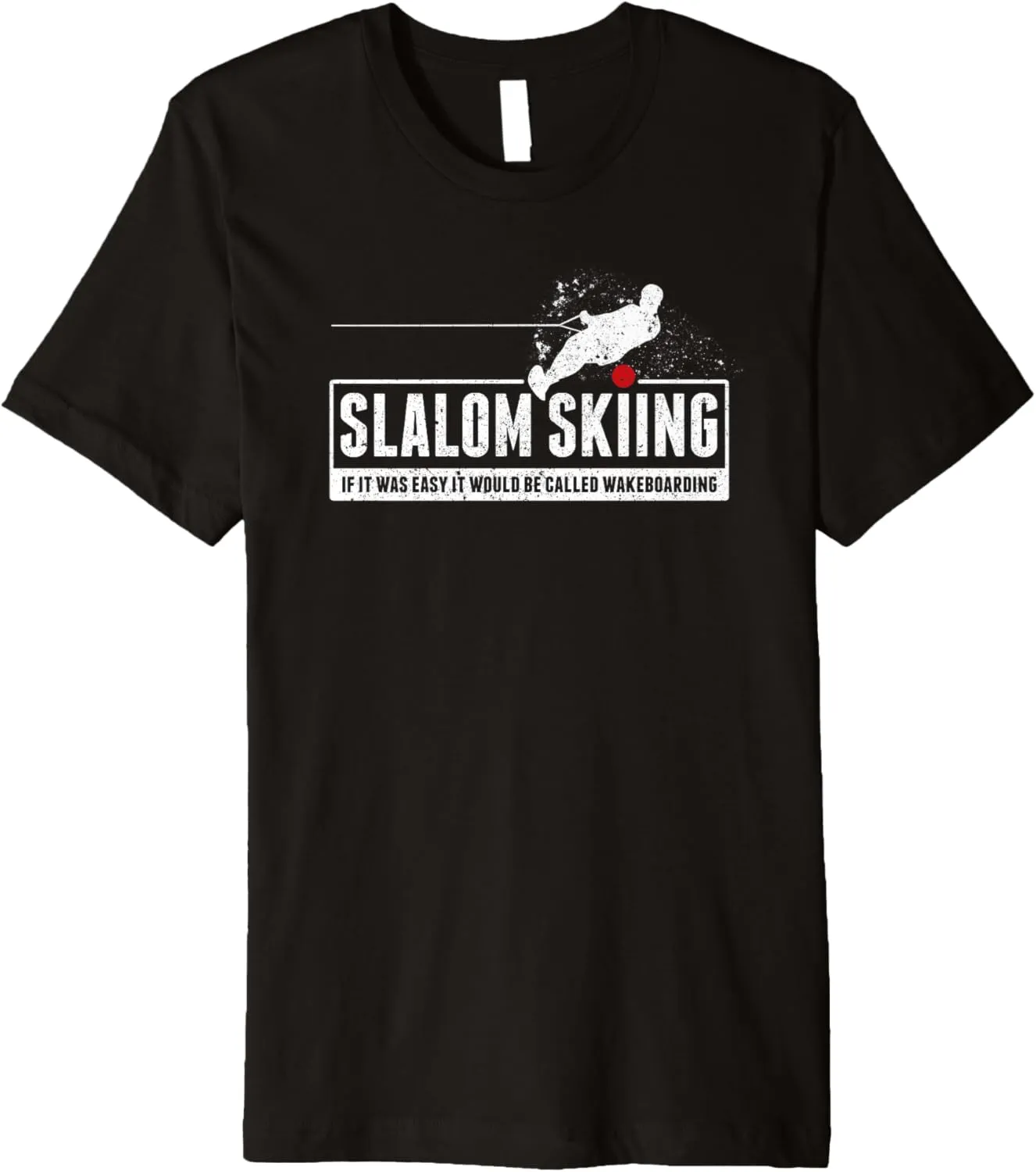 Funny Slalom Waterskiing Wakeboard Ski Vintage Style Gift Premium T-Shirt