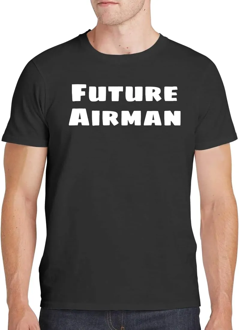 Future Airman - Men's Soft Comfortable Short Sleeve T-Shirt CP05 Black