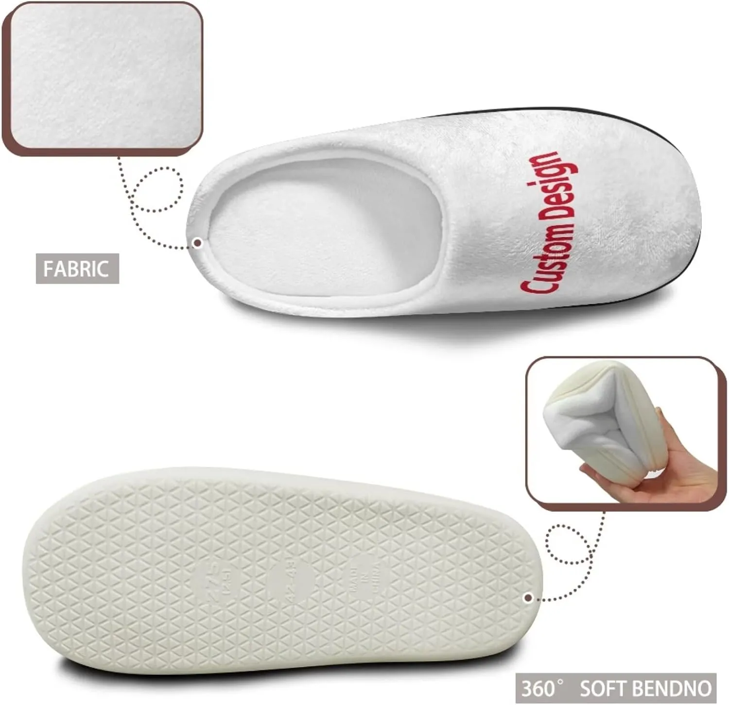 Fuzzy Slippers for Women,Soft Warm House Slippers Fruit Theme Strawberry Slippers Anti Skid Bedroom Slippers Home Shoes