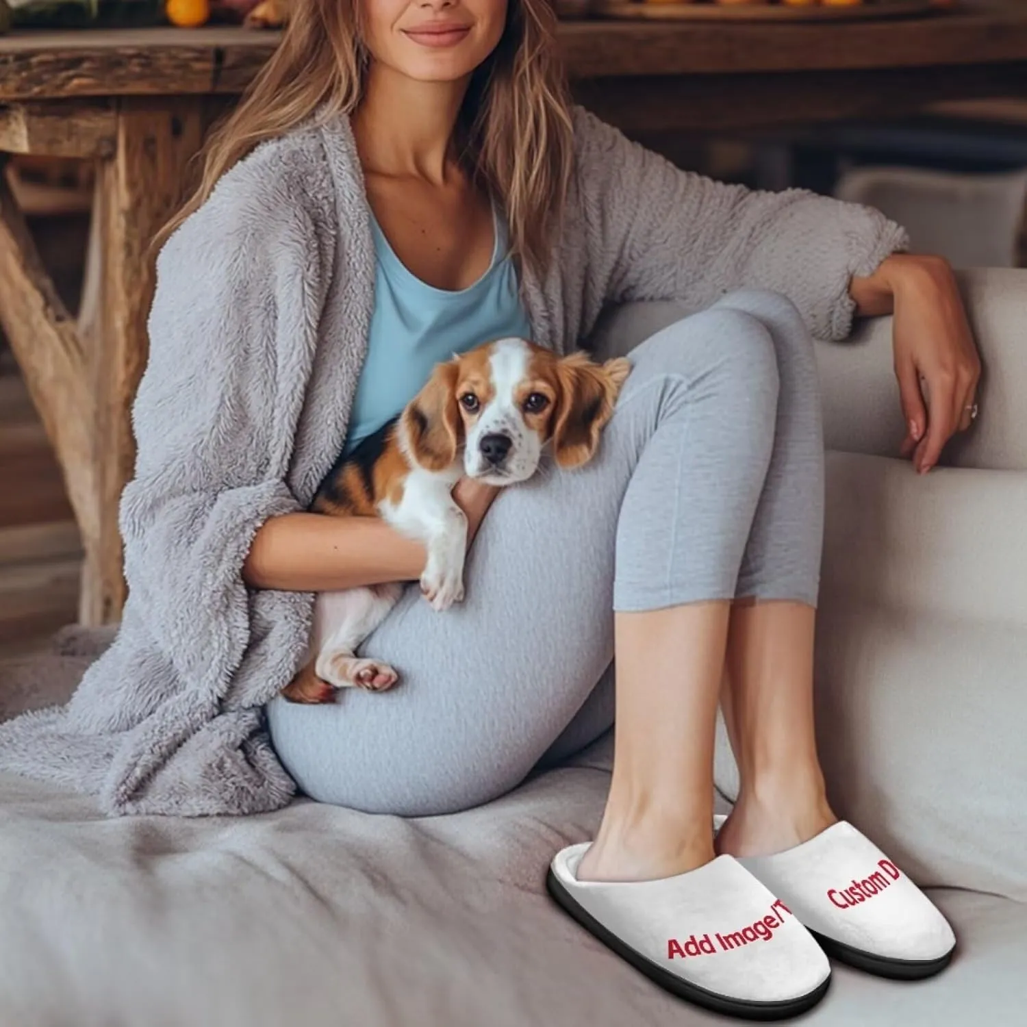 Fuzzy Slippers for Women,Soft Warm House Slippers Fruit Theme Strawberry Slippers Anti Skid Bedroom Slippers Home Shoes