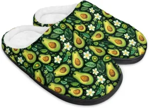 Fuzzy Slippers for Women,Soft Warm House Slippers Fruit Theme Strawberry Slippers Anti Skid Bedroom Slippers Home Shoes
