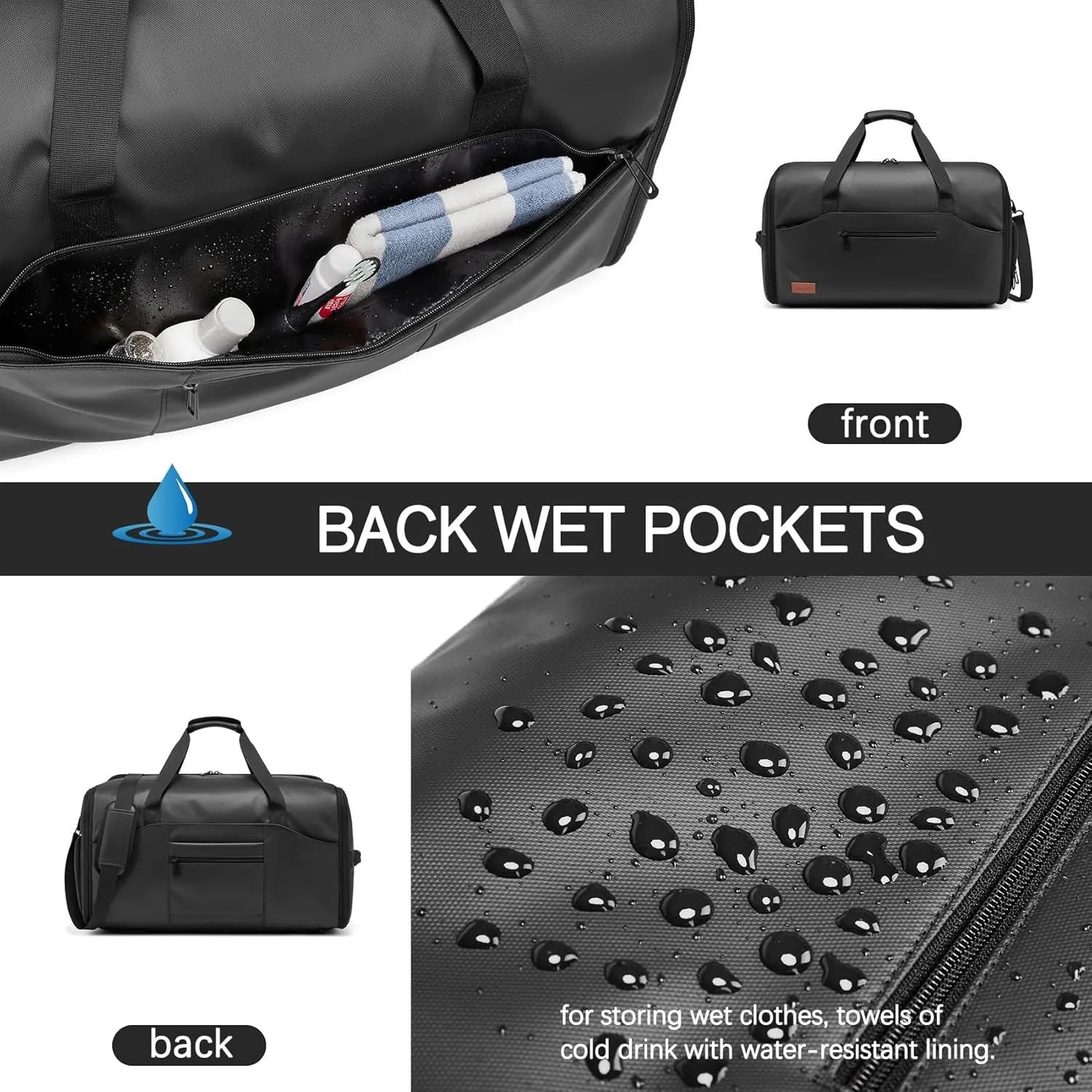 Garment Duffle Bags for Travel,Moulyan Convertible Garment Bag with Shoe Compartment,3 in 1 Waterproof Travel Suit Bag with Shoulder Strap for Men Women