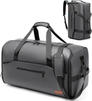 Garment Duffle Bags for Travel,Moulyan Convertible Garment Bag with Shoe Compartment,3 in 1 Waterproof Travel Suit Bag with Shoulder Strap for Men Women
