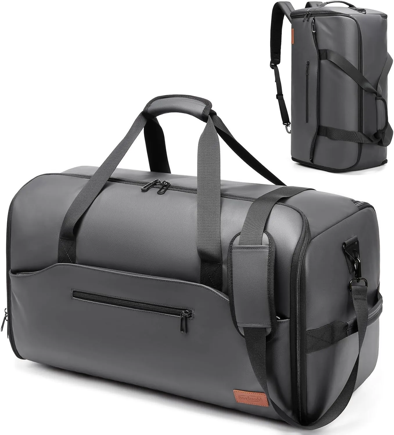Garment Duffle Bags for Travel,Moulyan Convertible Garment Bag with Shoe Compartment,3 in 1 Waterproof Travel Suit Bag with Shoulder Strap for Men Women