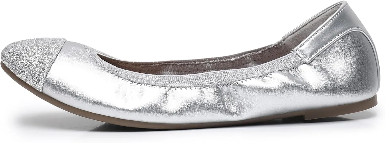 GAWBAW Women's Ballet Flats Shoes - Slip on Casual Flats Round Toe Walking Ballerina Shoes for Women