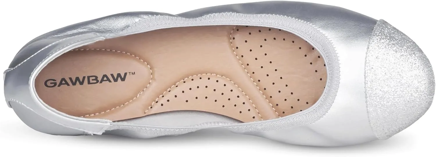 GAWBAW Women's Ballet Flats Shoes - Slip on Casual Flats Round Toe Walking Ballerina Shoes for Women