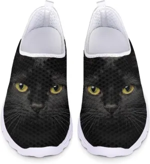 GIFTPUZZ Women Men Casual Non Slip Comfort Walking Shoes Soft Lightweight Slip On Sneakers