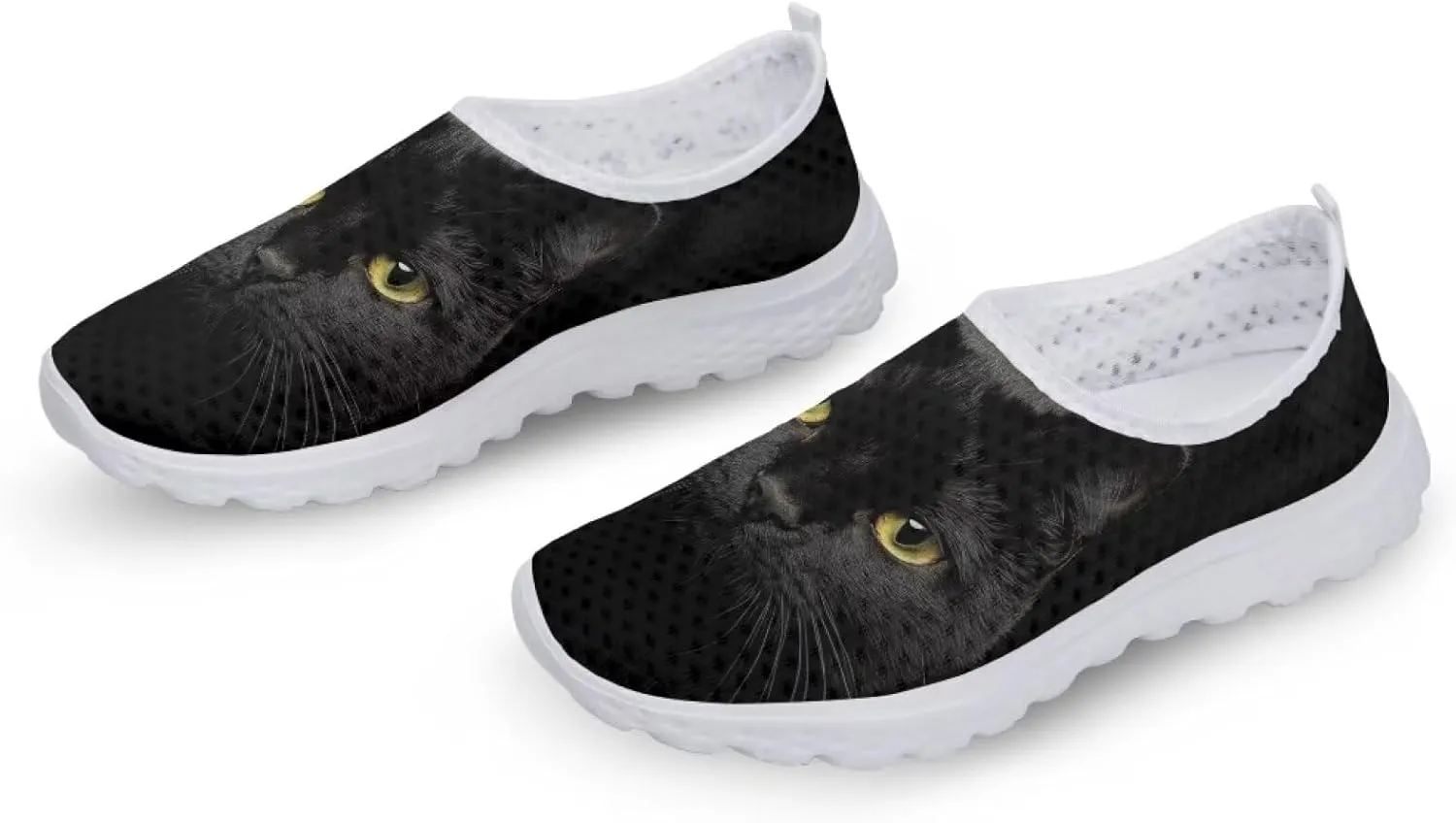 GIFTPUZZ Women Men Casual Non Slip Comfort Walking Shoes Soft Lightweight Slip On Sneakers