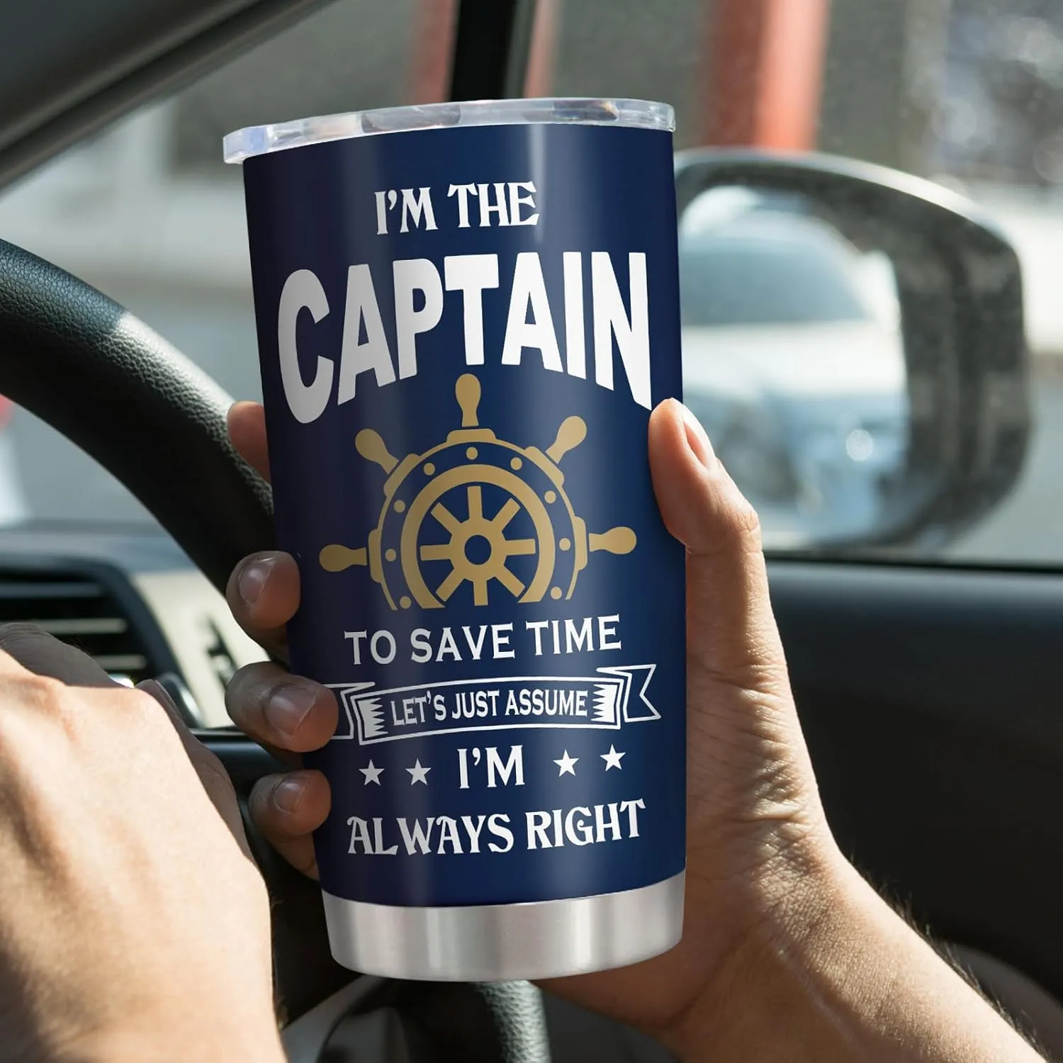 Gifts for Boat Owners, Boat Stuff Accessories Gift for Men, Captain Boater Gifts Tumbler 20Oz, Boating Captain Gift for Men